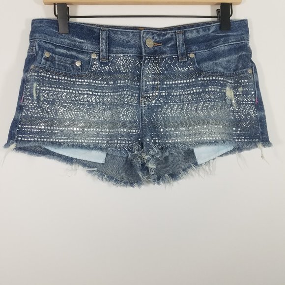 PINK Victoria's Secret Pants - PINK Victoria's Secret Distressed Jean Shorts 6
